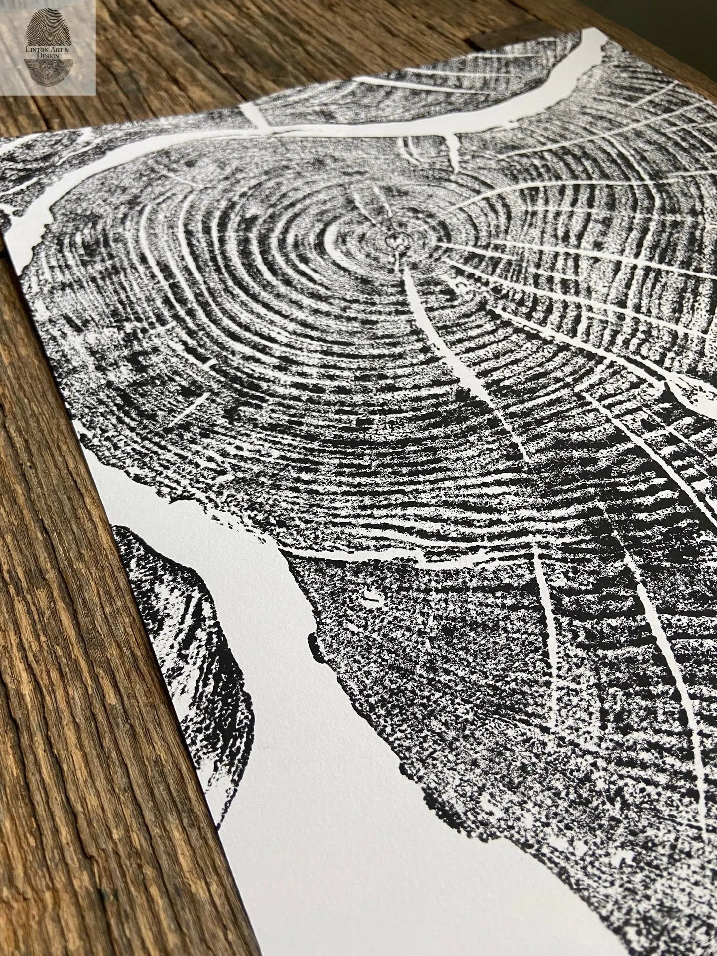 Sugar Maple, Cropped, Limited Edition; Hand pressed and signed.
