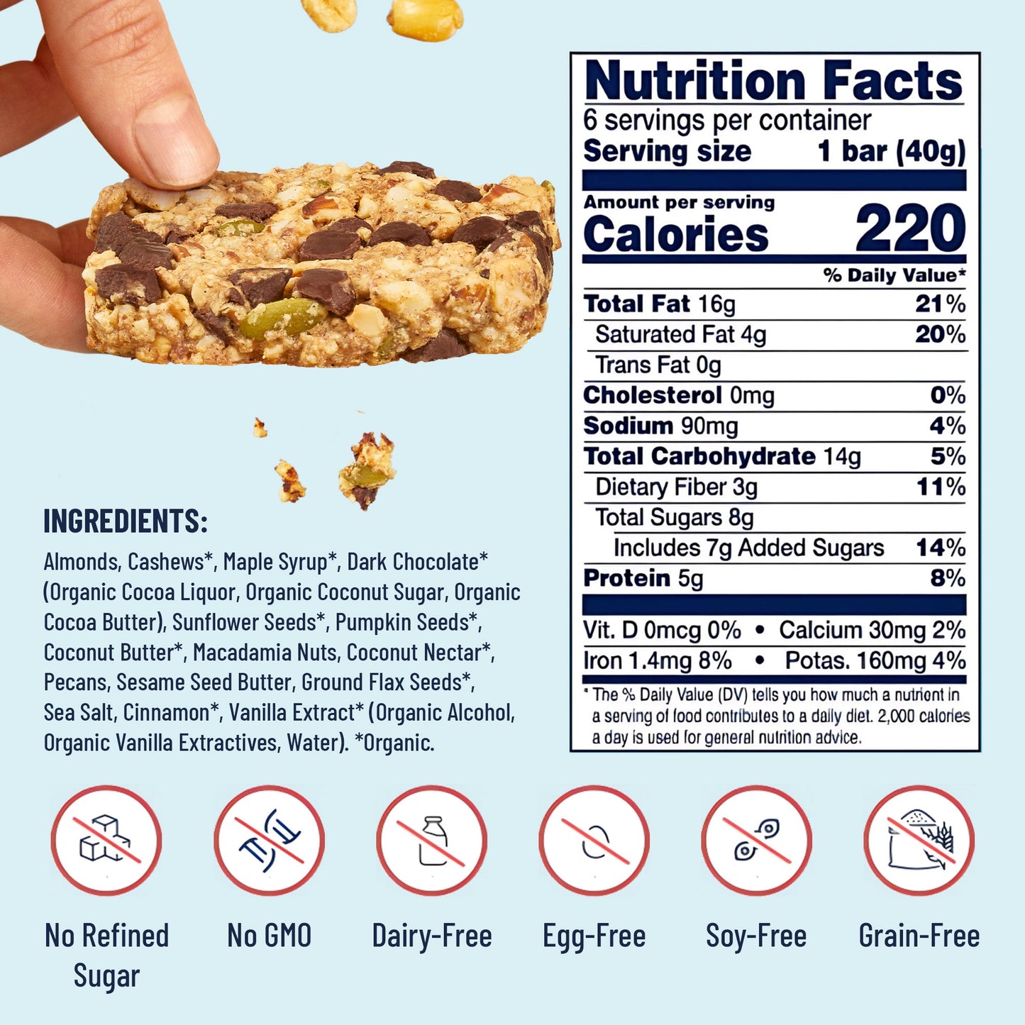 Chocolate Chip GF Bars