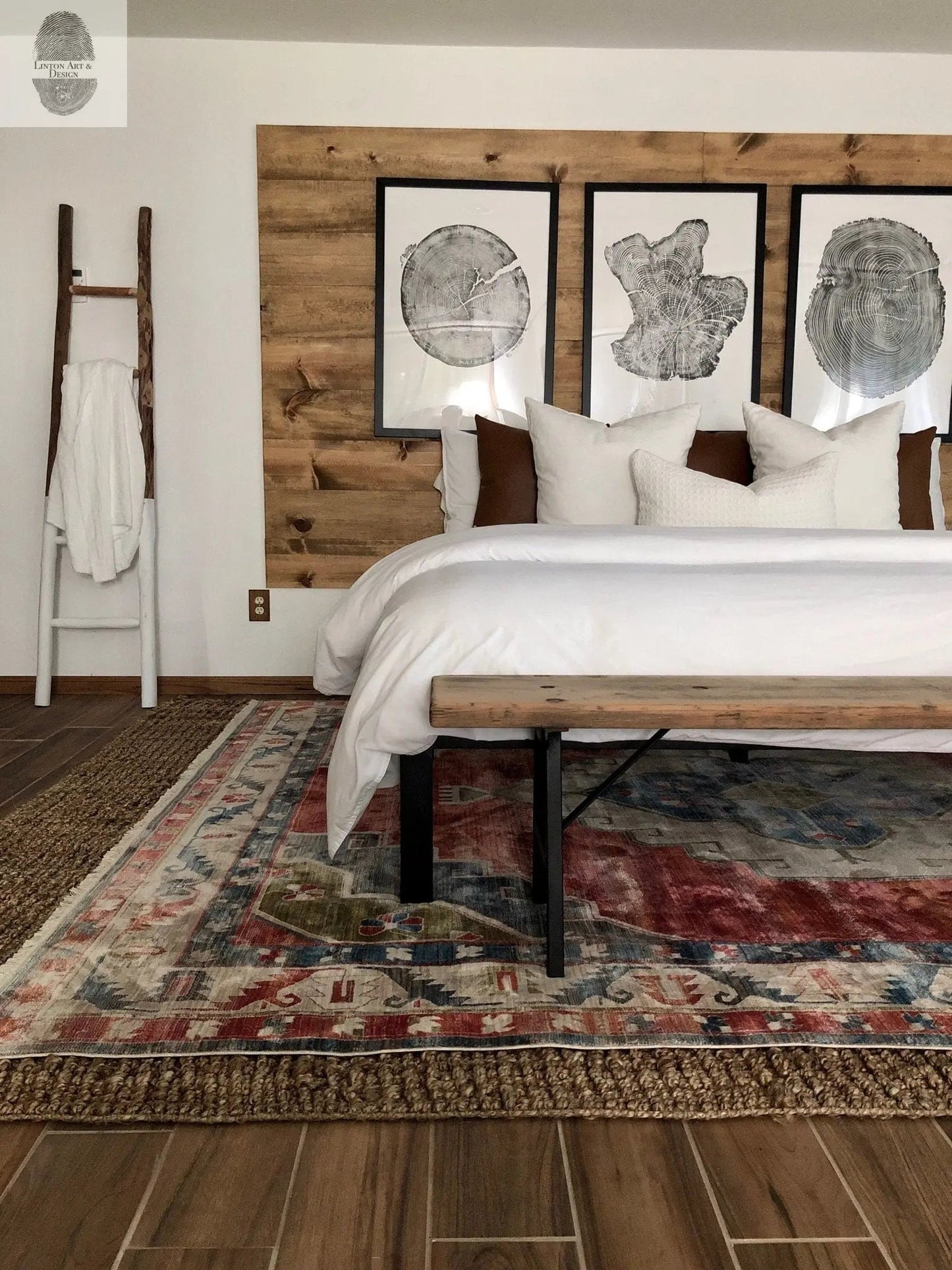 Tree Ring Triptych Wall Art