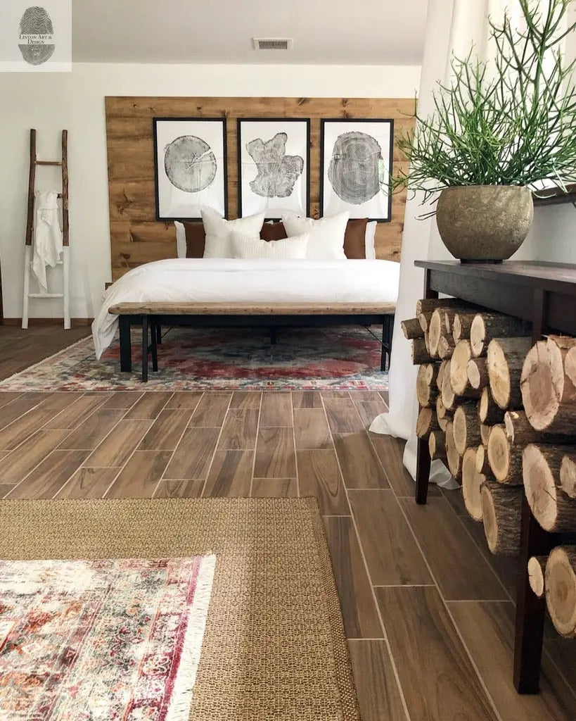 Tree Ring Triptych Wall Art
