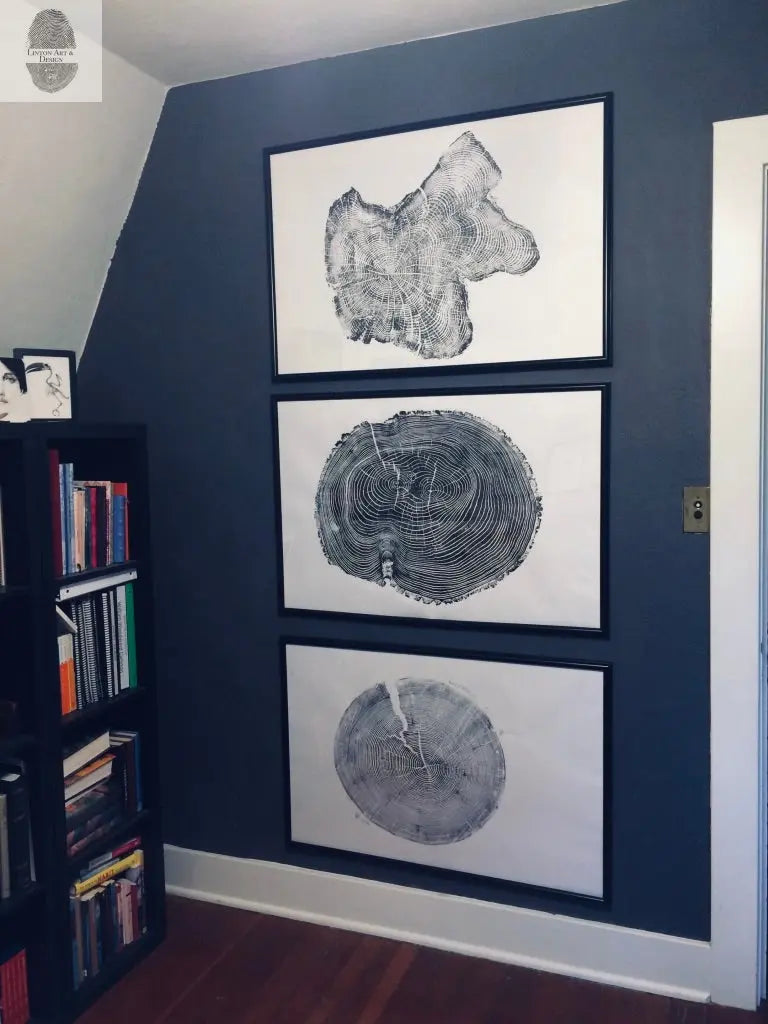 Tree Ring Triptych Wall Art