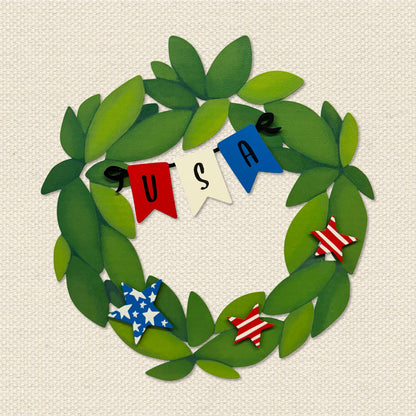 USA Wreath Kit Magnets