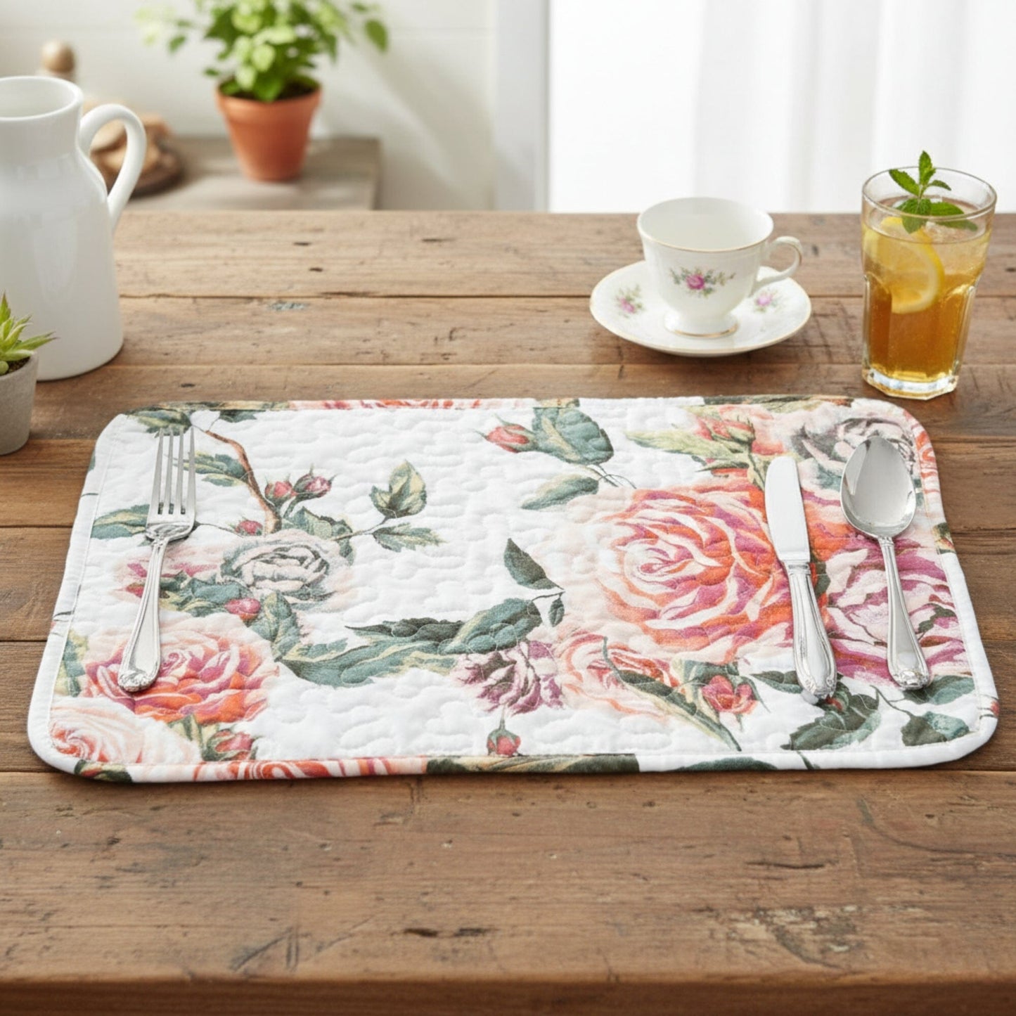 Quilted Dining Placemats 13” x 19”, set 4
