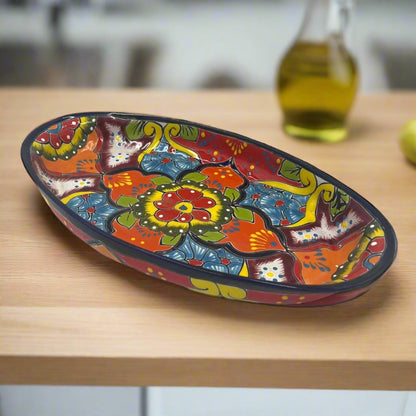 Large Oval Talavera Platter | Hand-Painted