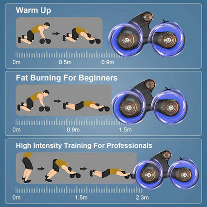 Automatic Rebound Anti-Slip AB Roller Wheel