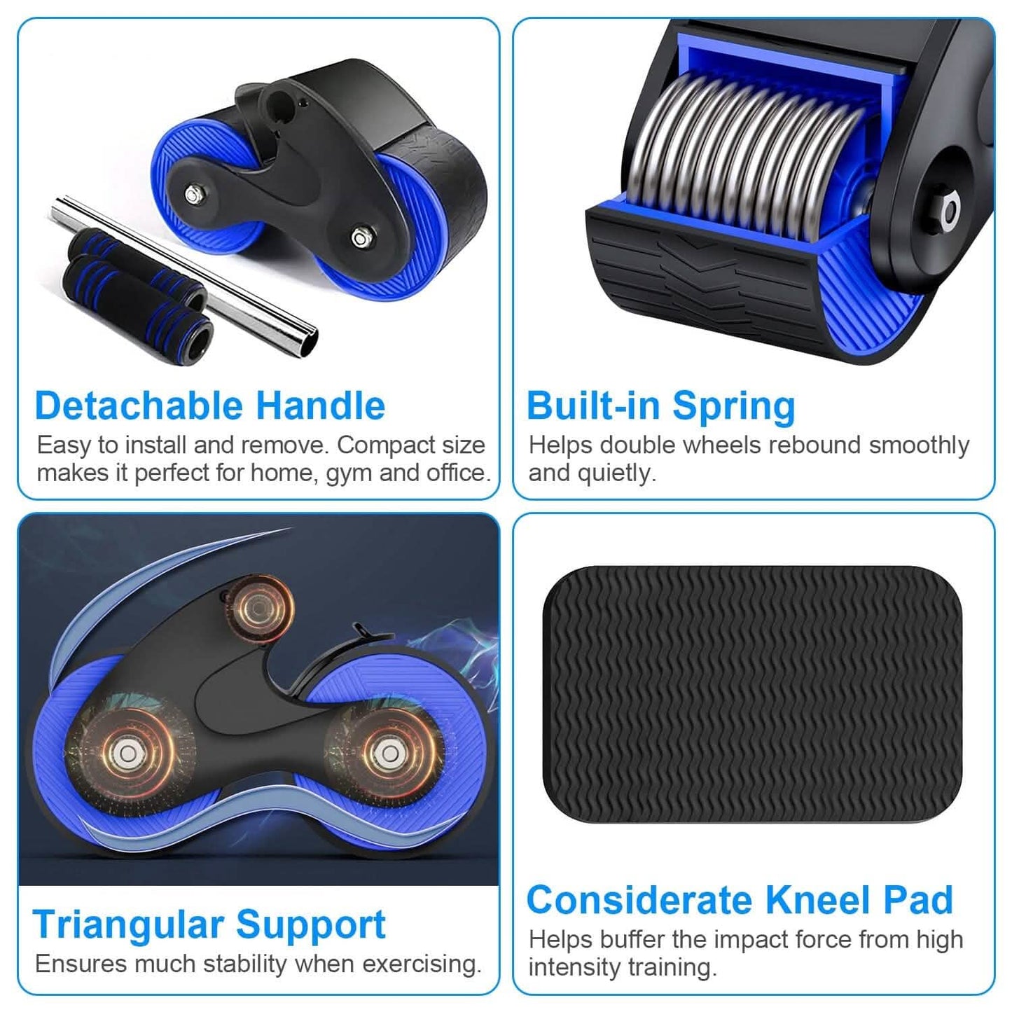Automatic Rebound Anti-Slip AB Roller Wheel