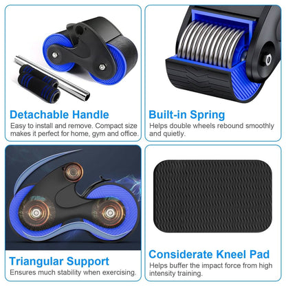 Automatic Rebound Anti-Slip AB Roller Wheel