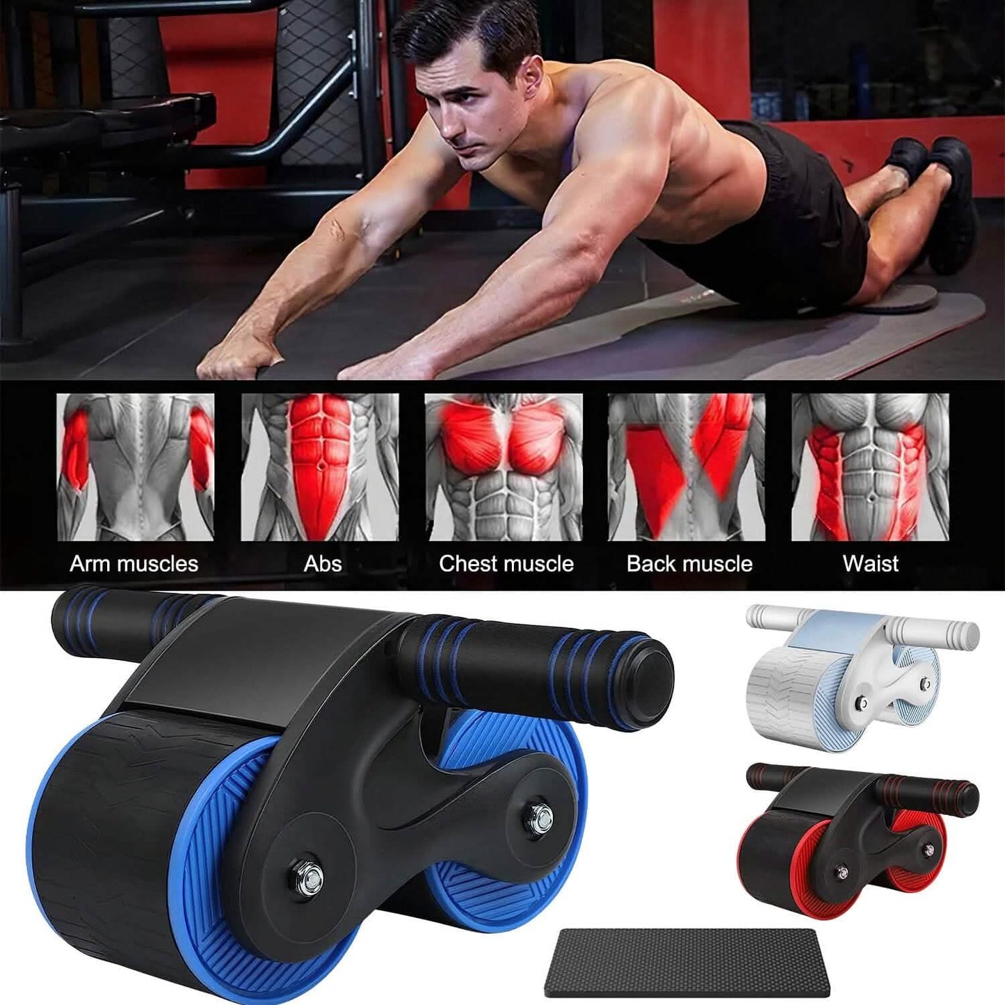 Automatic Rebound Anti-Slip AB Roller Wheel