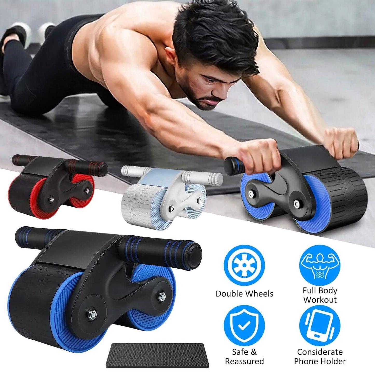 Automatic Rebound Anti-Slip AB Roller Wheel