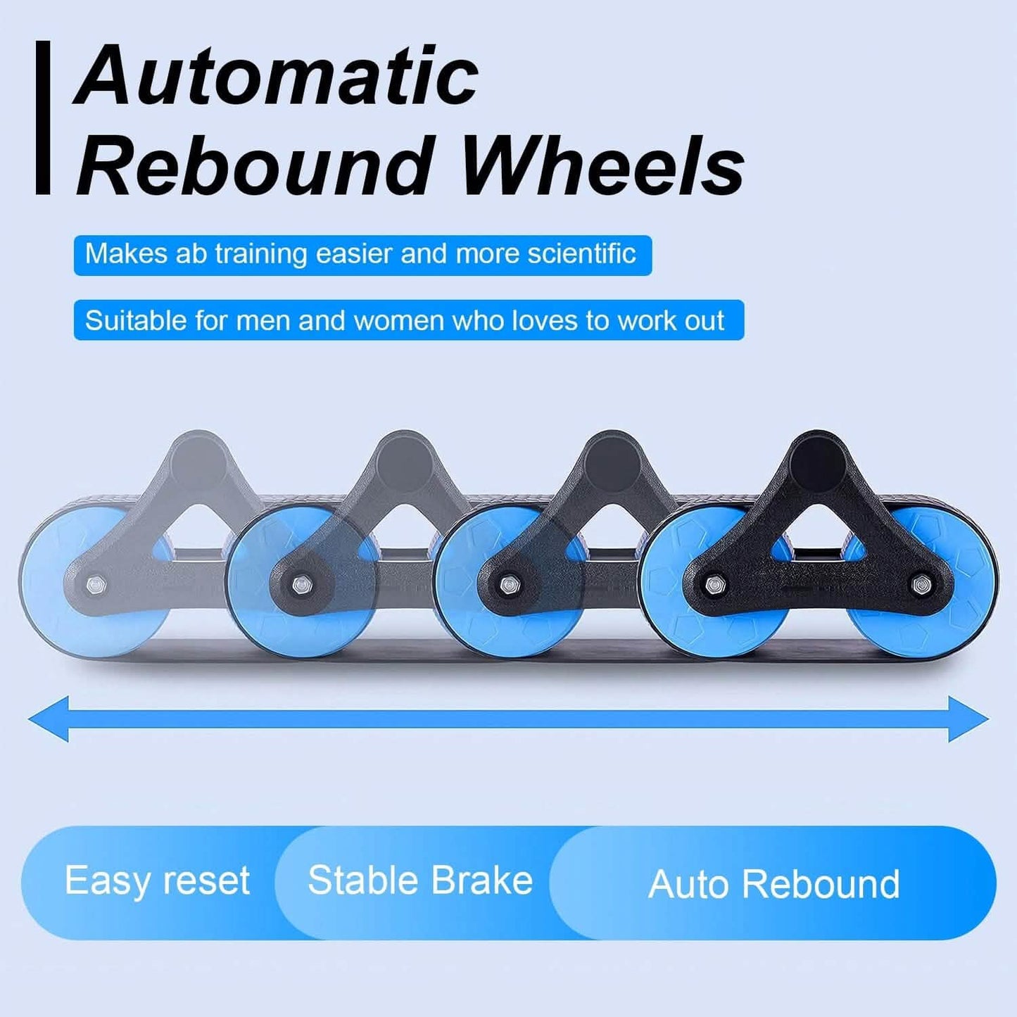 Automatic Rebound Anti-Slip AB Roller Wheel