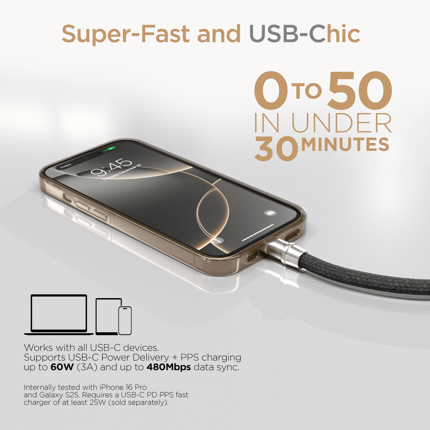 Universal Crossbody Phone Strap and Charging Cable