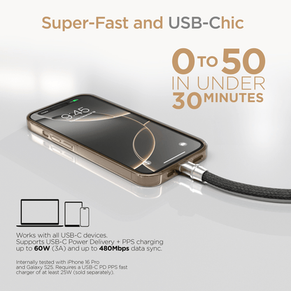 Universal Crossbody Phone Strap and Charging Cable