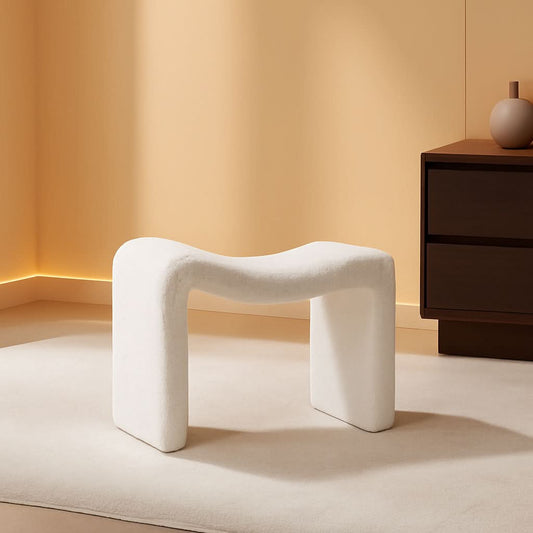 White Ottoman Footstool