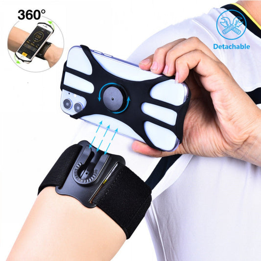 Detachable Swivel Arm Wrist Strap Phone Case