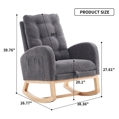 Rocking Chair With Footrest