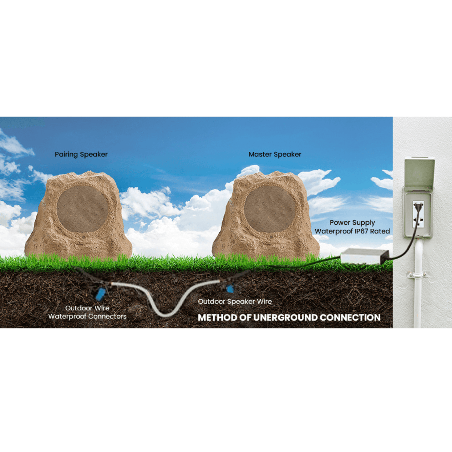 Solar-Charge Rock Speaker Canyon Sandstone