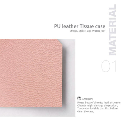 Leather Square Tissue Box Holder