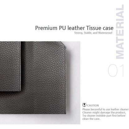 Leather Square Tissue Box Holder