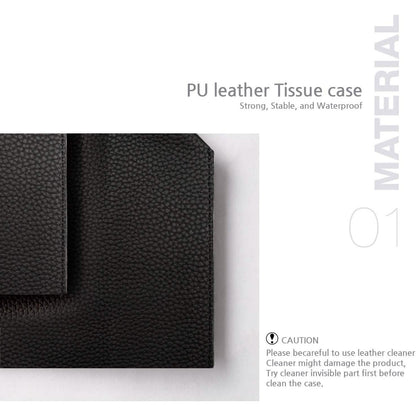 Leather Square Tissue Box Holder