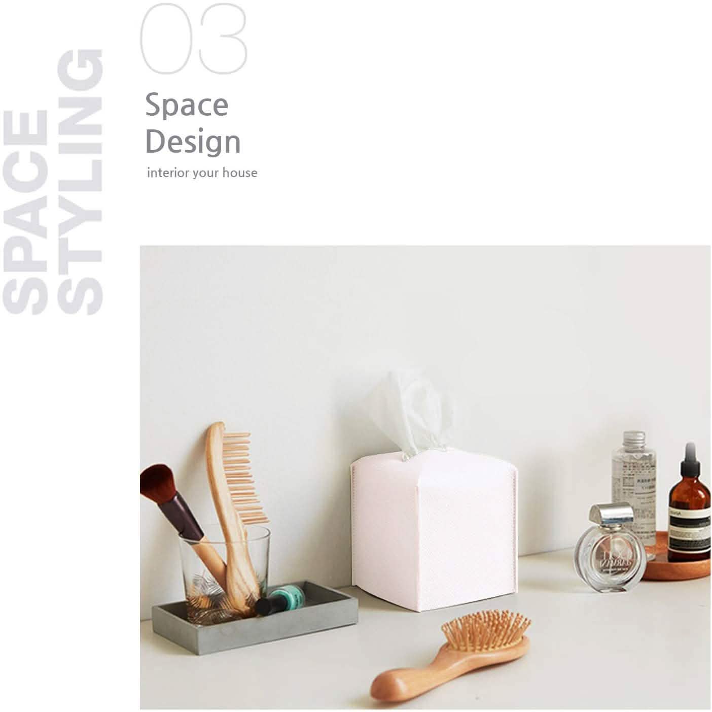 Leather Square Tissue Box Holder