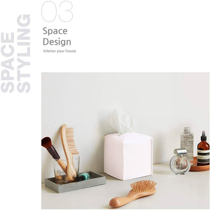 Leather Square Tissue Box Holder