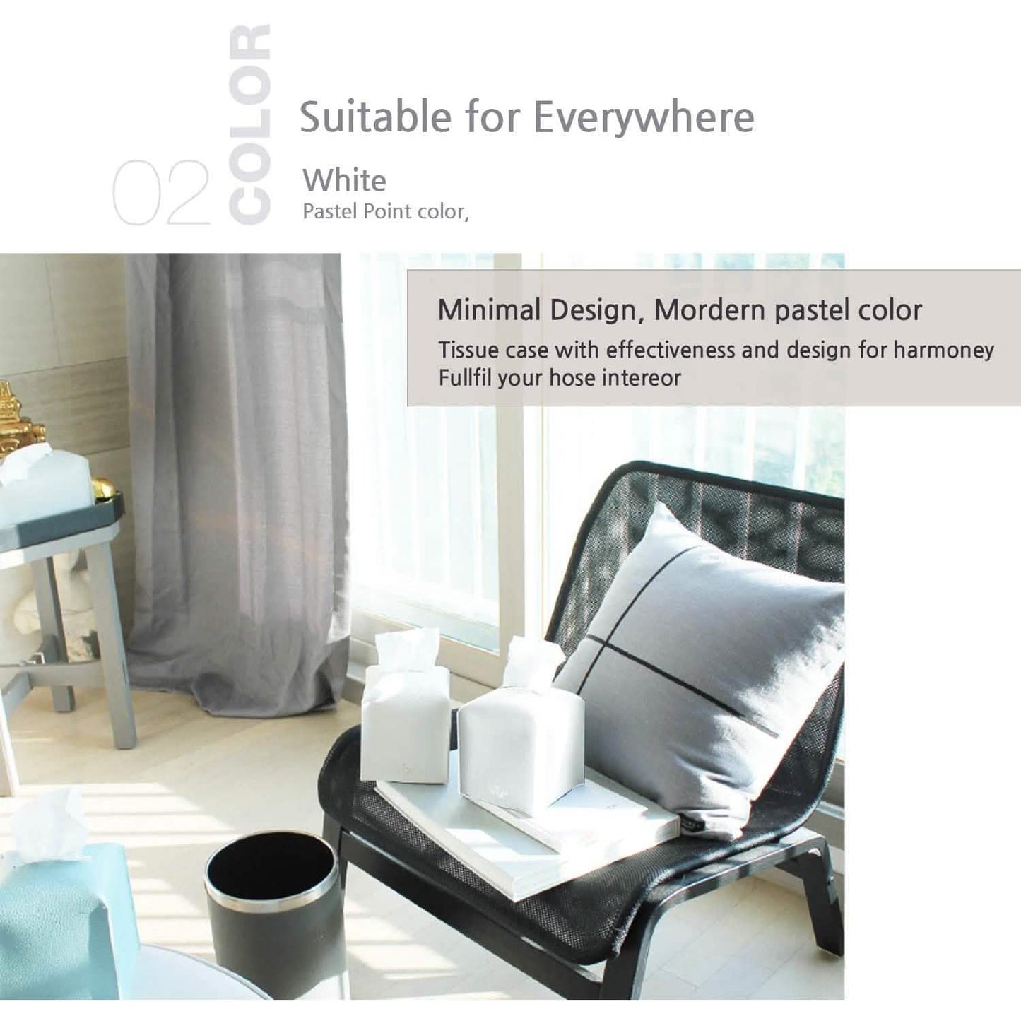 Leather Square Tissue Box Holder