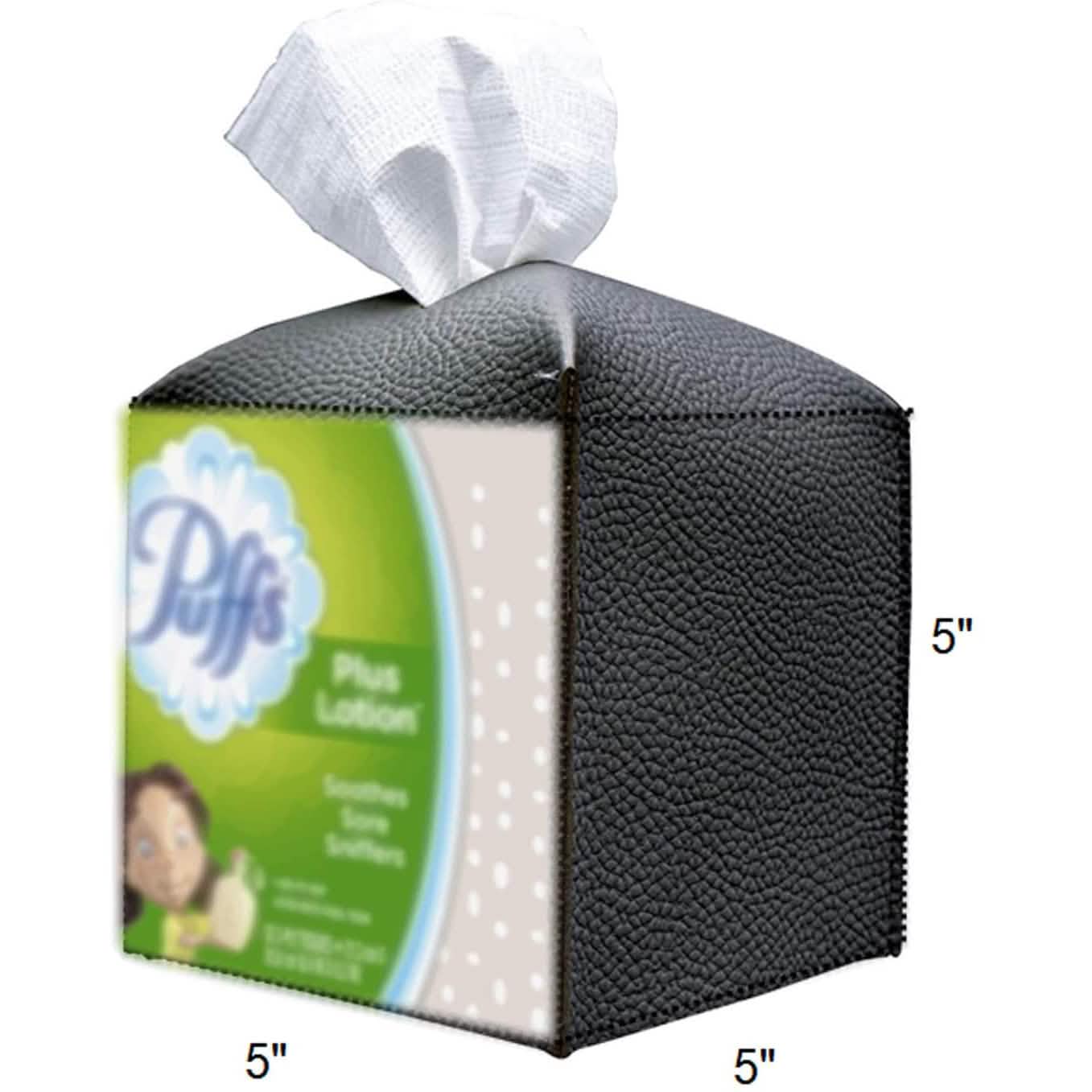 Leather Square Tissue Box Holder