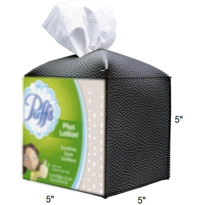 Leather Square Tissue Box Holder