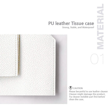 Leather Square Tissue Box Holder