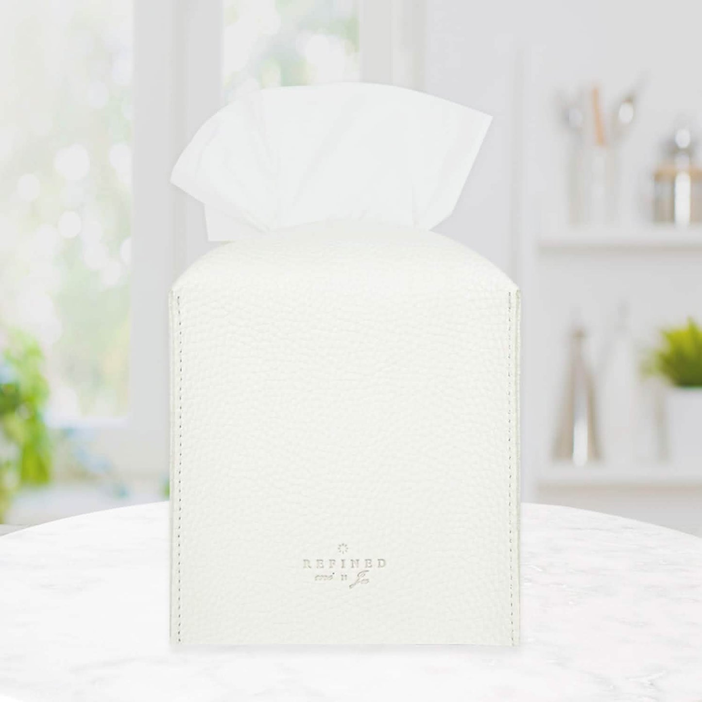 Leather Square Tissue Box Holder