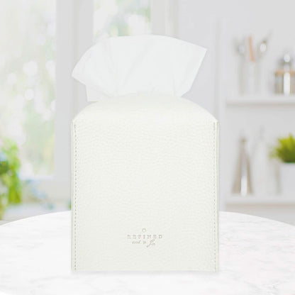Leather Square Tissue Box Holder