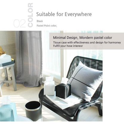 Leather Square Tissue Box Holder