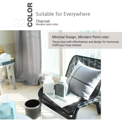 Leather Square Tissue Box Holder