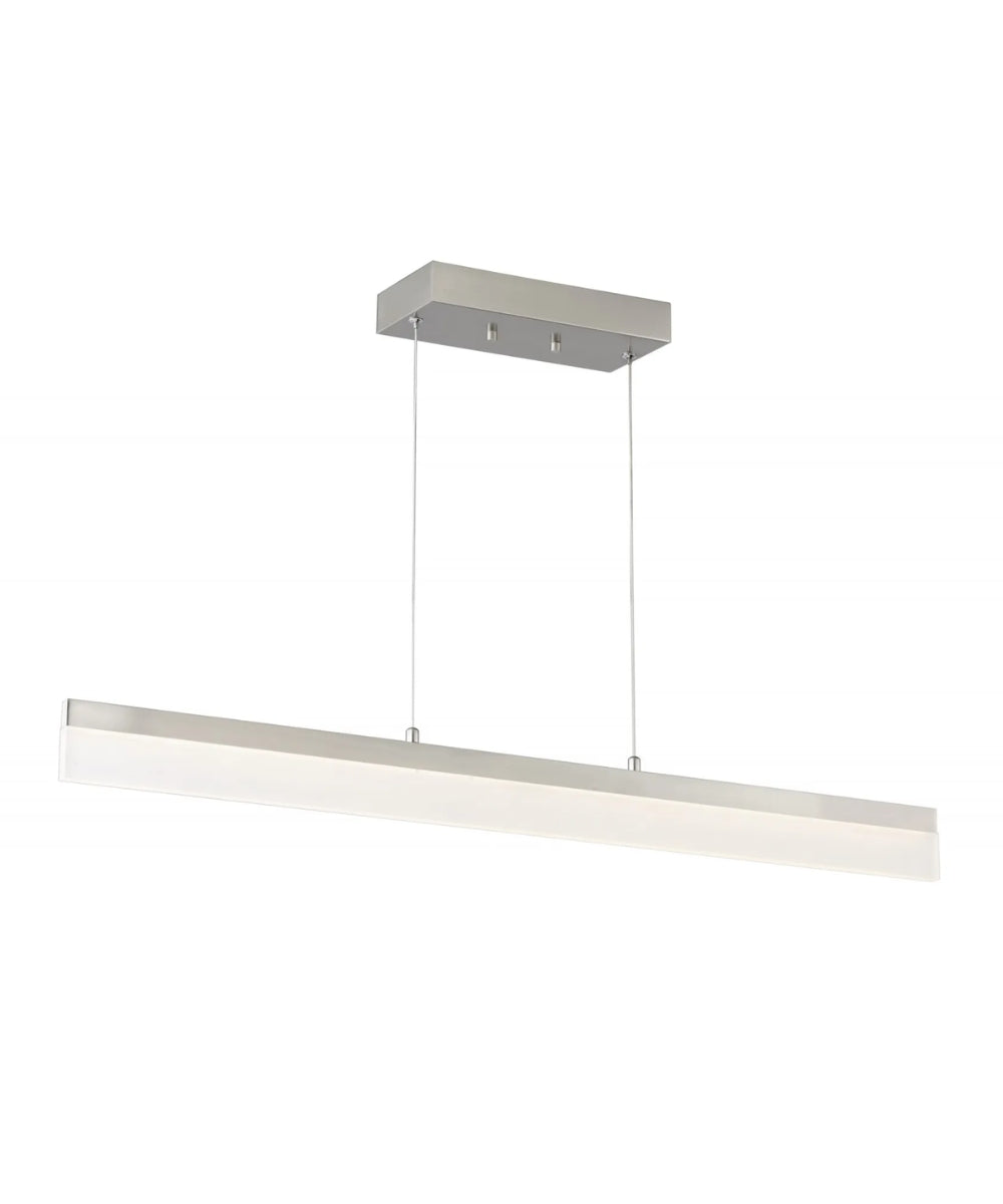 Light Bar Ribbon LED Kitchen Island Light Fixtur,e Brushed Nickel Finish