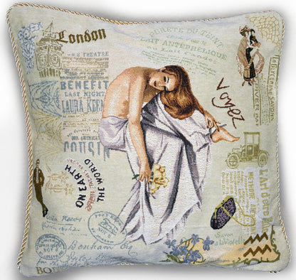 Vintage Tapestry Throw Pillow Cover