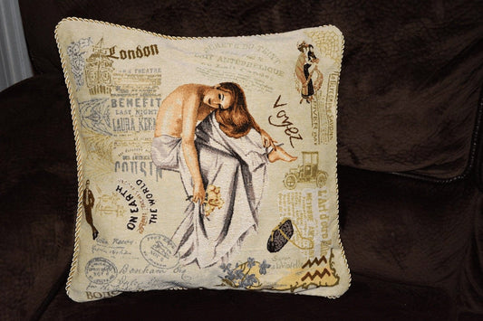 Vintage Tapestry Throw Pillow Cover