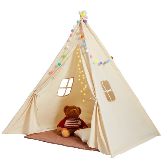 Teepee Tent for Kids 1-5 Years, with Mat