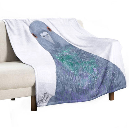 Pigeon Wild Rock Dove Bird Throw Blanket
