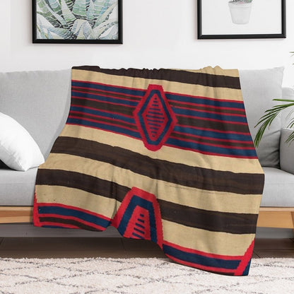 Indigenous Chief's Blanket  Design Throw/Blanket