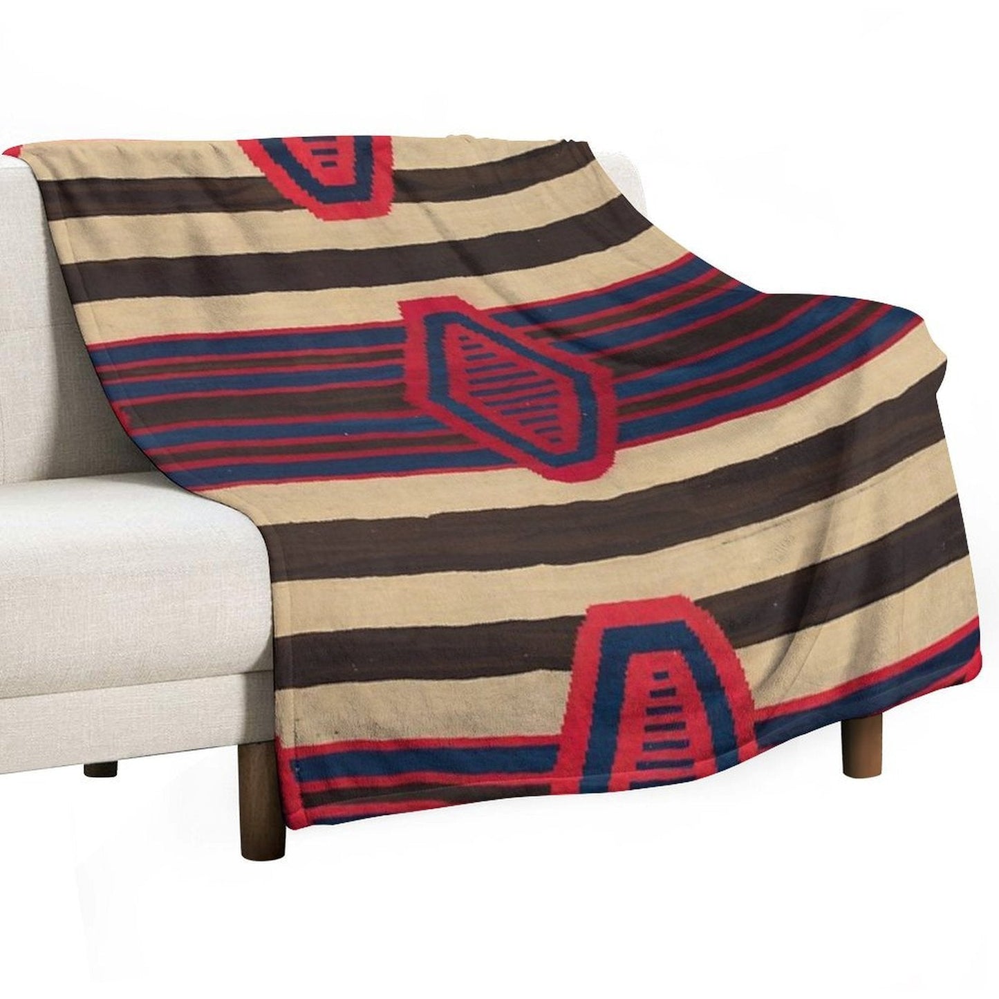 Indigenous Chief's Blanket  Design Throw/Blanket