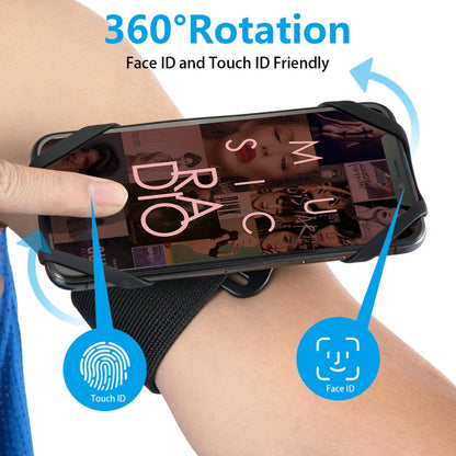 Detachable Swivel Arm Wrist Strap Phone Case