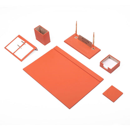 Leather Desk Set8 Accessories -