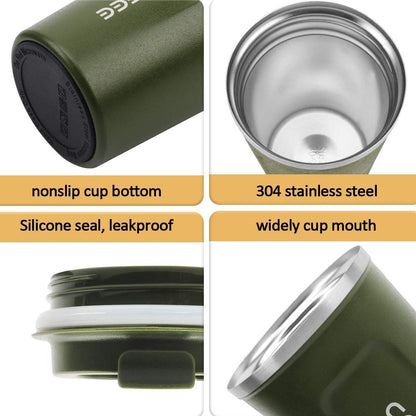 12 oz Stainless Steel Vacuum Insulated Tumbler - Spill Proof with Lid