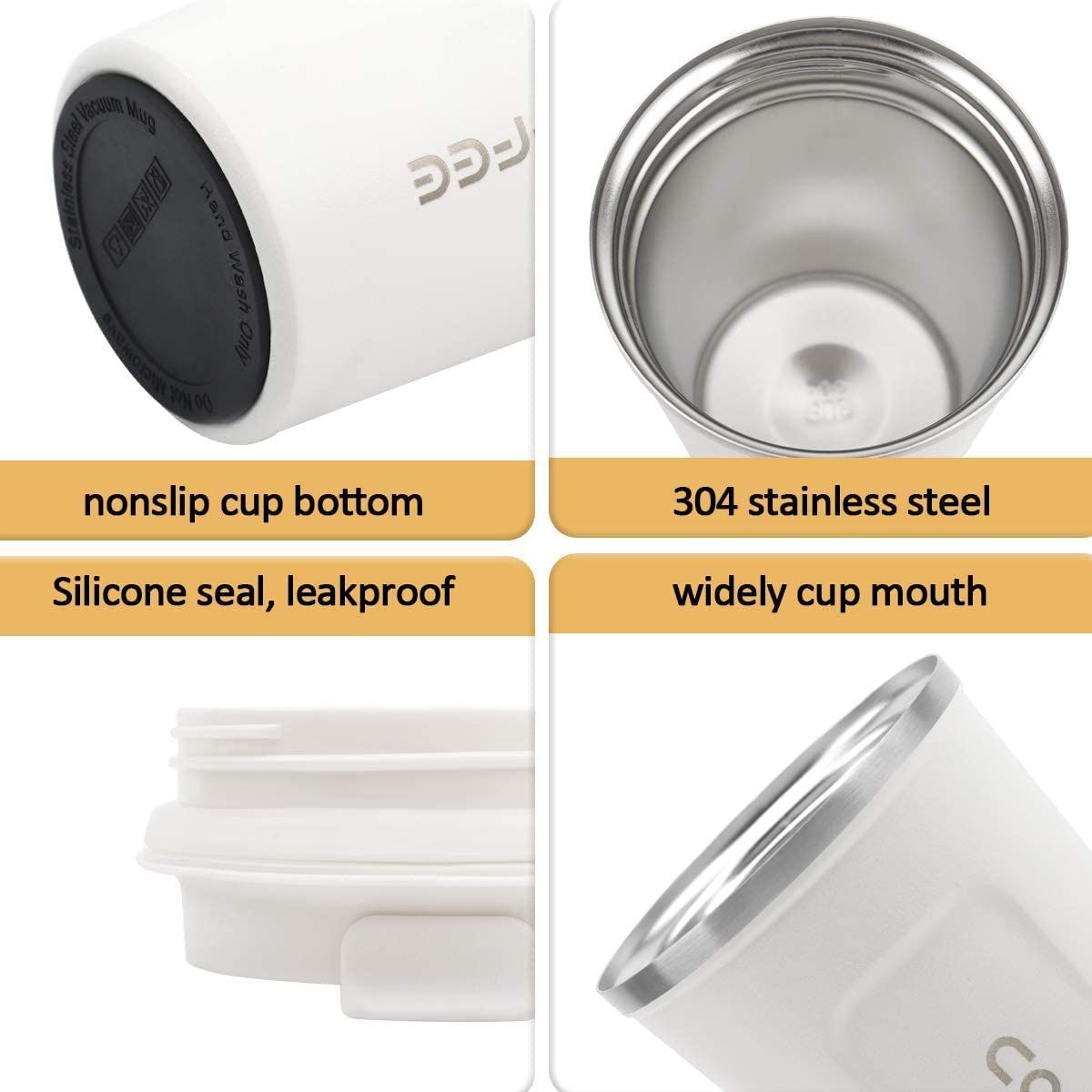 12 oz Stainless Steel Vacuum Insulated Tumbler - Spill Proof with Lid