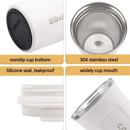 12 oz Stainless Steel Vacuum Insulated Tumbler - Spill Proof with Lid