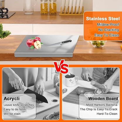 Stainless Steel Cutting Board over Sink