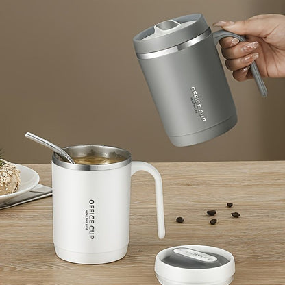 Stainless Steel Cups With Splash Proof Sliding Lid