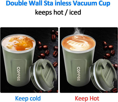 12 oz Stainless Steel Vacuum Insulated Tumbler - Spill Proof with Lid