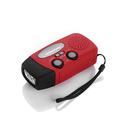 Emergency AM/FM/NOAA Weather Band Radio With Solar Flash Light & Phone Charger
