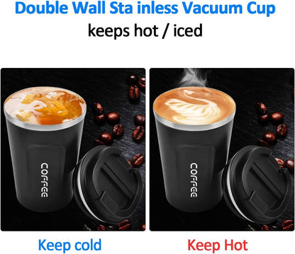 12 oz Stainless Steel Vacuum Insulated Tumbler - Spill Proof with Lid